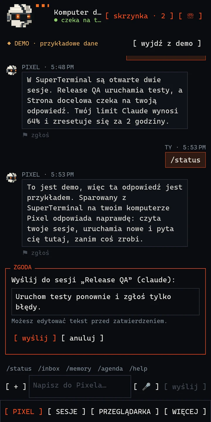 SuperTerminal na Androida